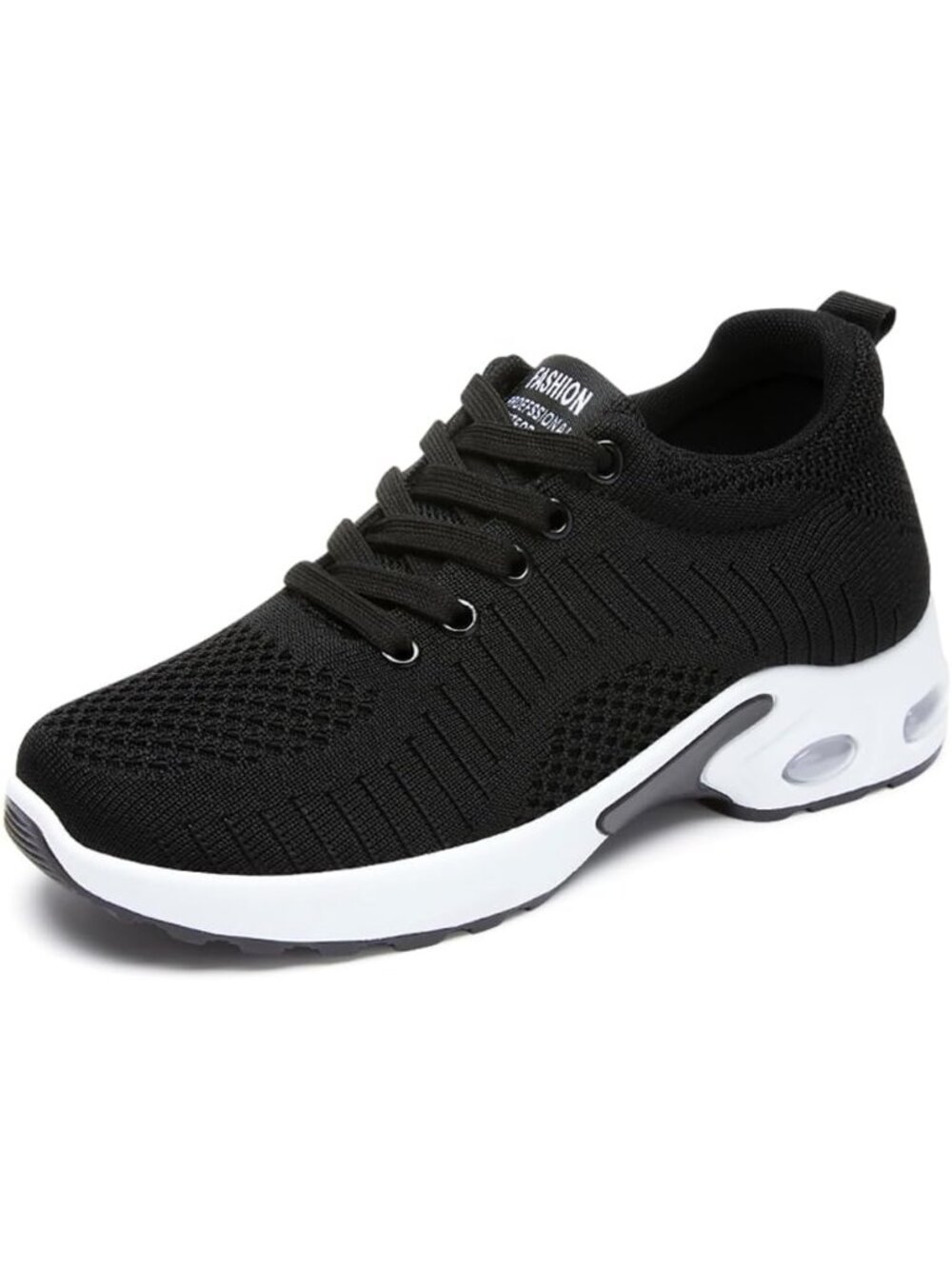 〽️Women's Athletic Running Sneakers Black Lightweight Breathable Mesh Upper